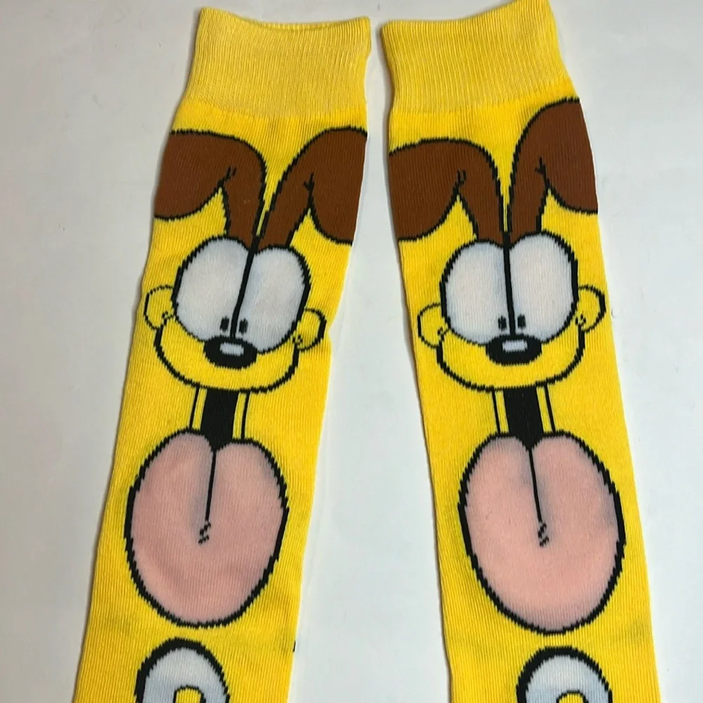 Garfield Character Odie The Dog Cotton Unisex Socks - Picture 4 of 8